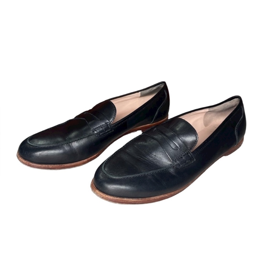 J. Crew leather slip on shoes